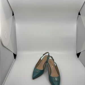 Coach Jillian Slingback Heels green